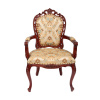 Резной стул с подлокотниками  