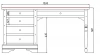 Письменный стол "Луи Филипп" МО 16/04  купить в интернет магазине Мебель из массива. Звоните +7 495 961-63-63 Дизайнерские кабинеты
