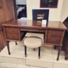 Стол туалетный с зеркалом и надставкой "Мария Сильва" Орех MS832-MS833-MS832_C  купить в интернет магазине Мебель из массива. Звоните +7 495 961-63-63 Туалетные столы из массива дерева